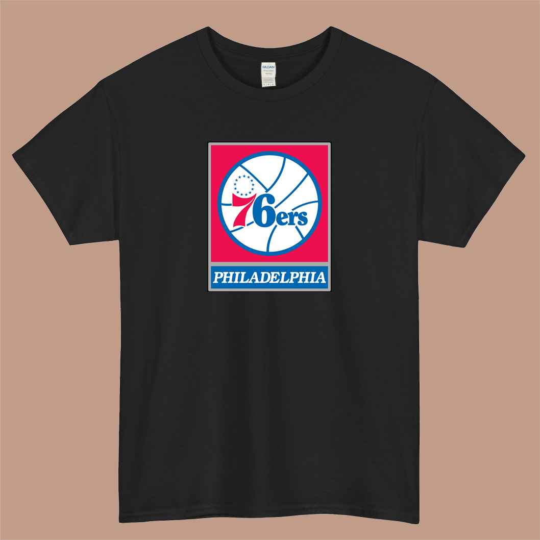 Philadelphia 76ERS Logo Mens Unisex Short Sleeve T-Shirt Size S-3XL