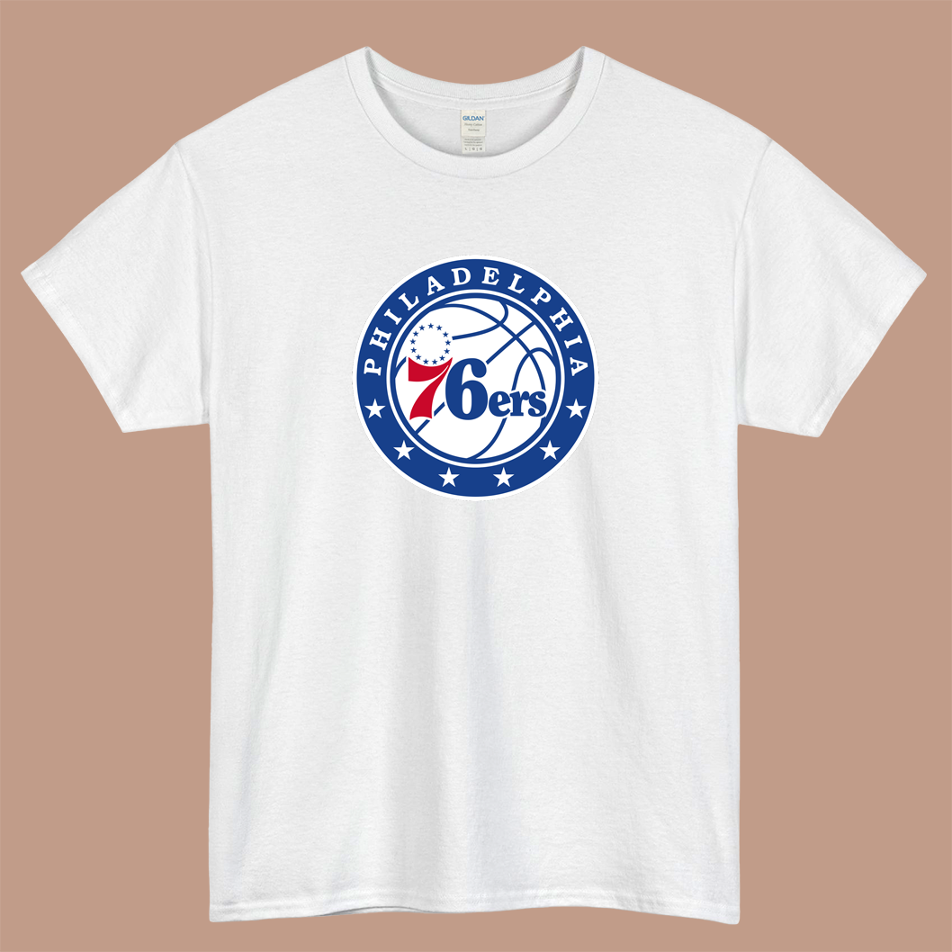 Philadelphia 76ERS Basketball Team Logo Mens Unisex Short Sleeve T-Shirt Size S-3XL