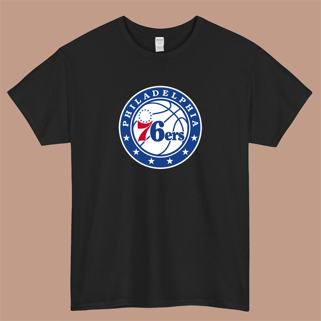 Philadelphia 76ERS Basketball Team Logo Mens Unisex Short Sleeve T-Shirt Size S-3XL