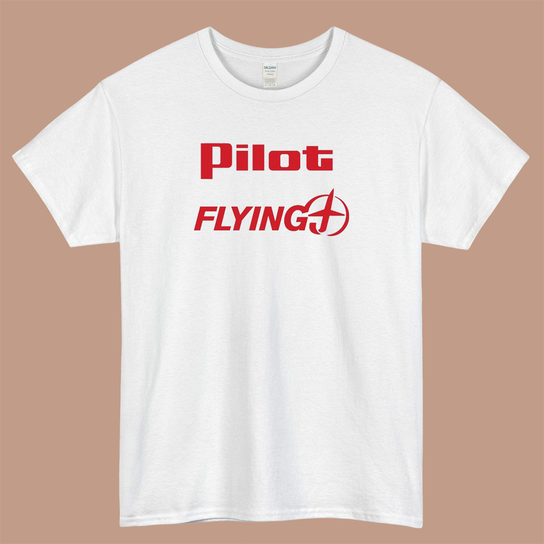 Pilot Flying J Gas Station Logo Mens Unisex Short Sleeve T-Shirt Size S-3XL - P