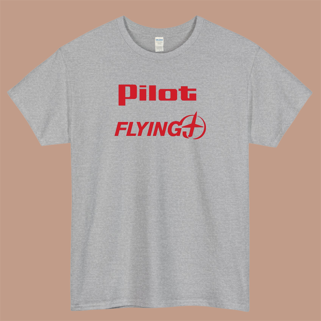 Pilot Flying J Gas Station Logo Mens Unisex Short Sleeve T-Shirt Size S-3XL - P