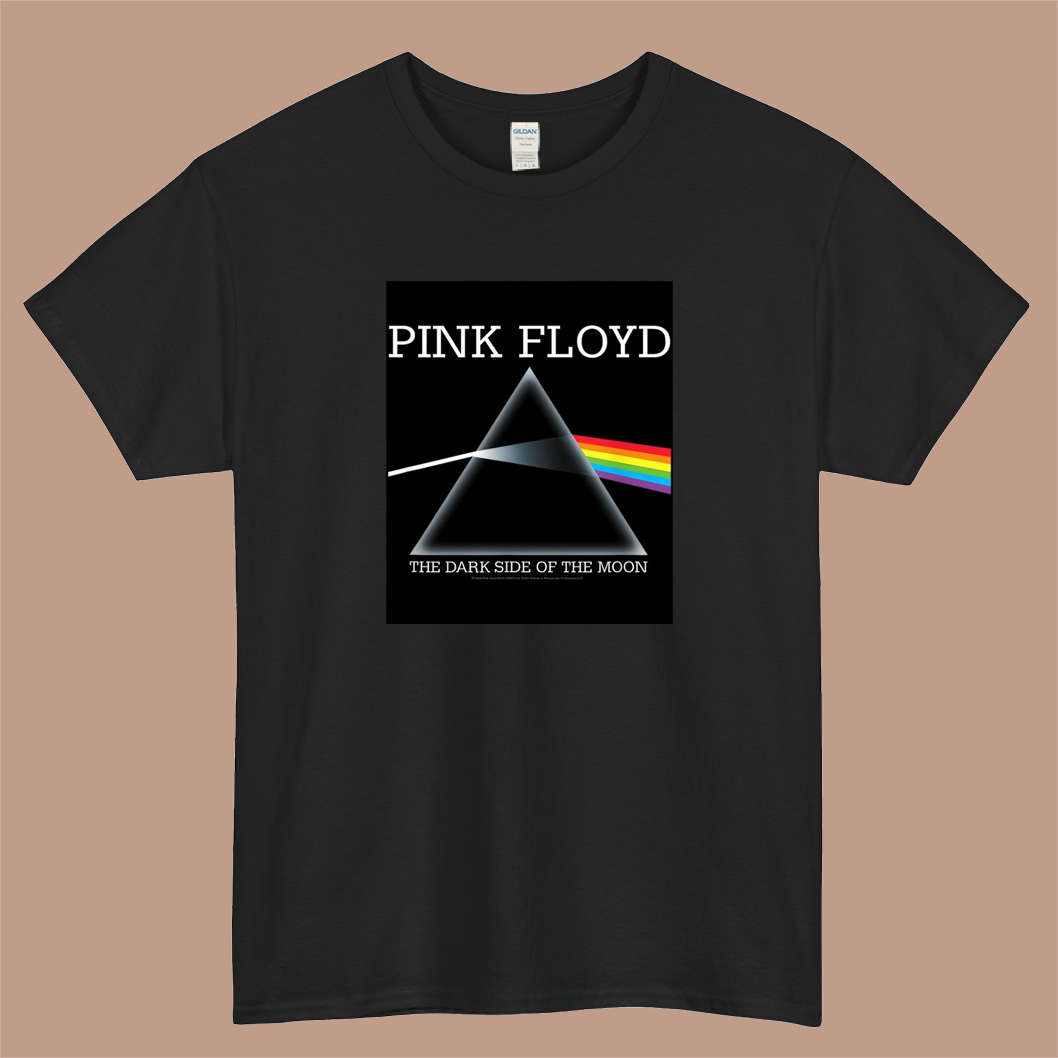Pink Floyd - The Dark Side Of The Moon Logo Mens Unisex Short Sleeve T-Shirt Size S-3XL - P
