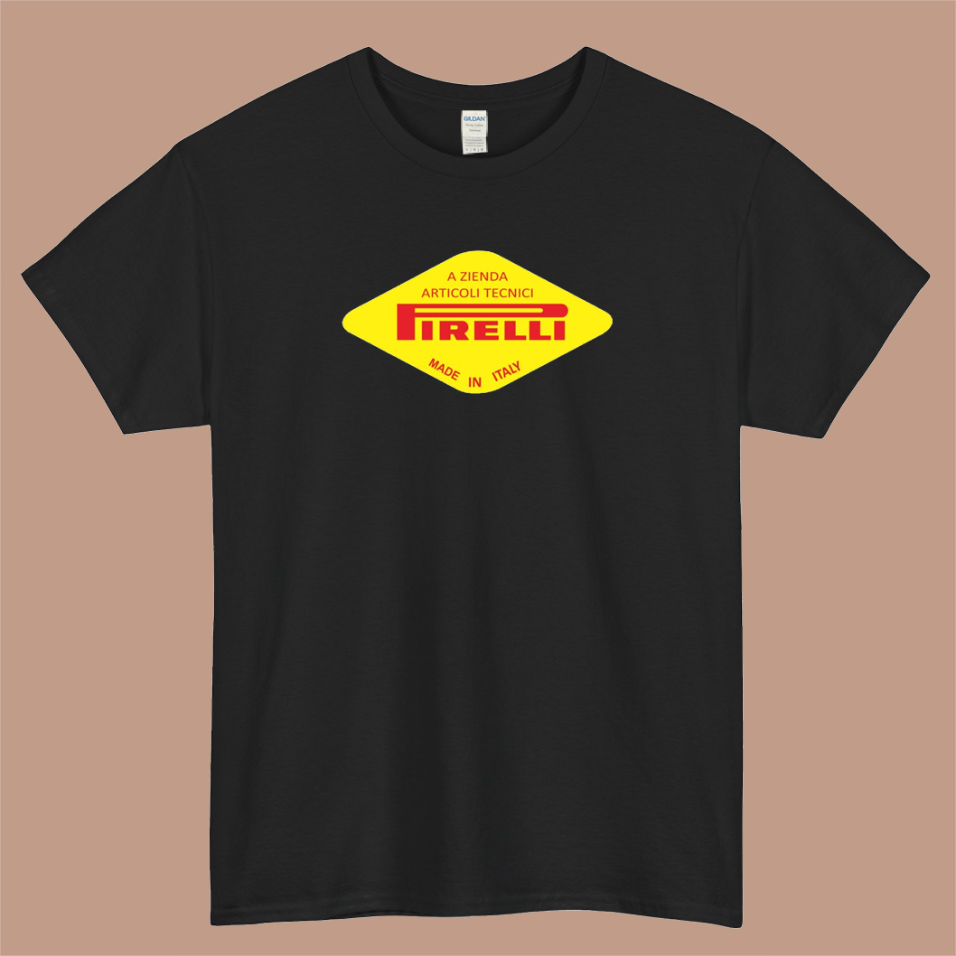Pirelli a Zienda Articoli Tecnici Logo Mens Unisex Short Sleeve T-Shirt Size S-3XL - P