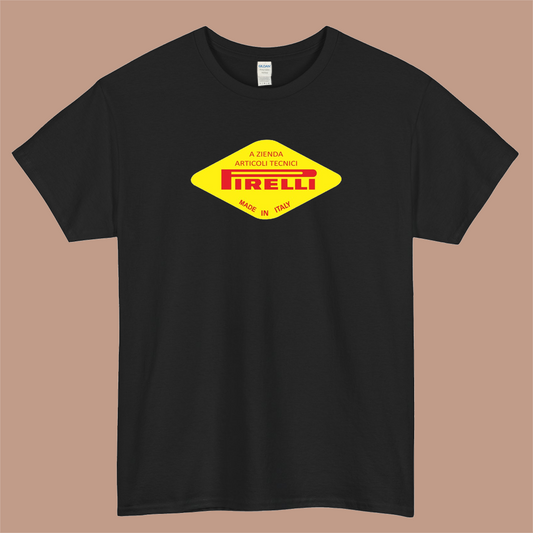 Pirelli a Zienda Articoli Tecnici Logo Mens Unisex Short Sleeve T-Shirt Size S-3XL - P