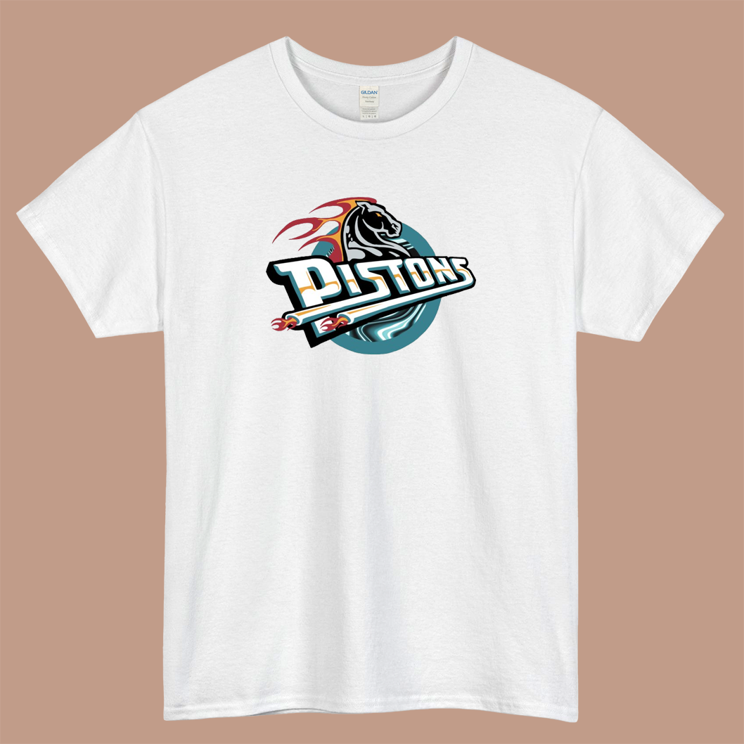 Pistons hustle Logo Mens Unisex Short Sleeve T-Shirt Size S-3XL