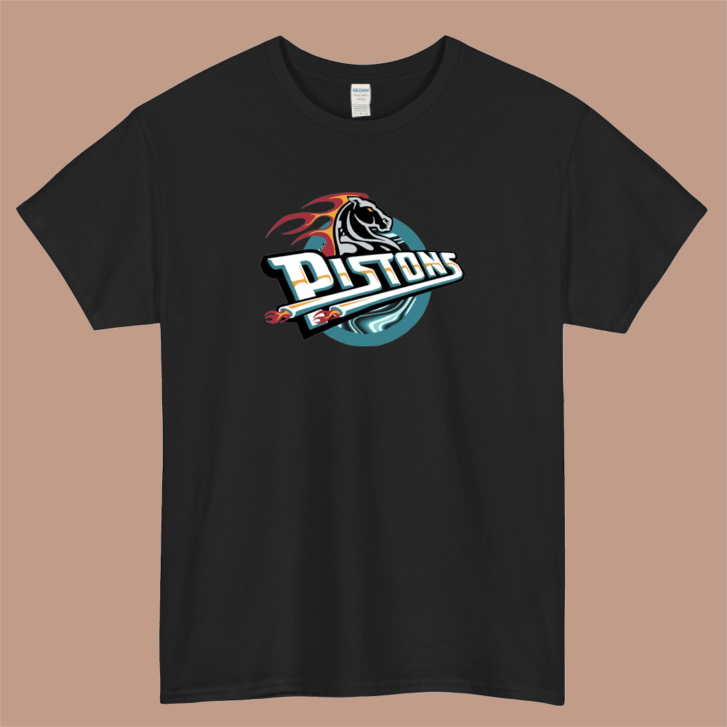 Pistons hustle Logo Mens Unisex Short Sleeve T-Shirt Size S-3XL