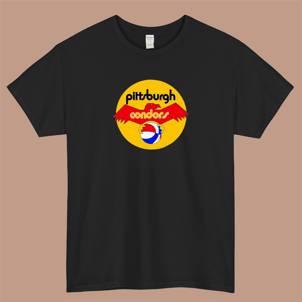 Pittsburgh Condors Logo Mens Unisex Short Sleeve T-Shirt Size S-3XL - P