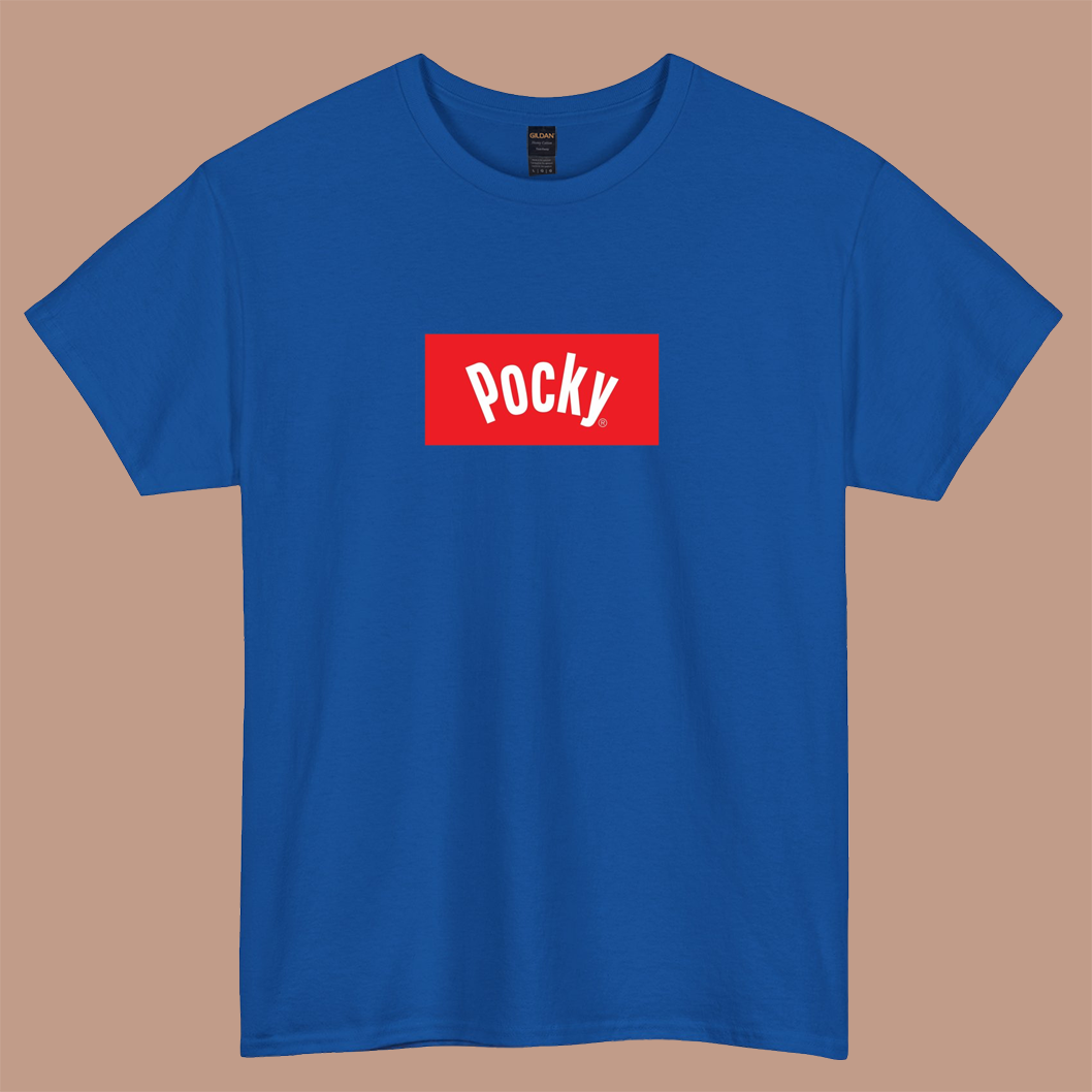 pocky logo short sleeve t shirt S-3XL-P