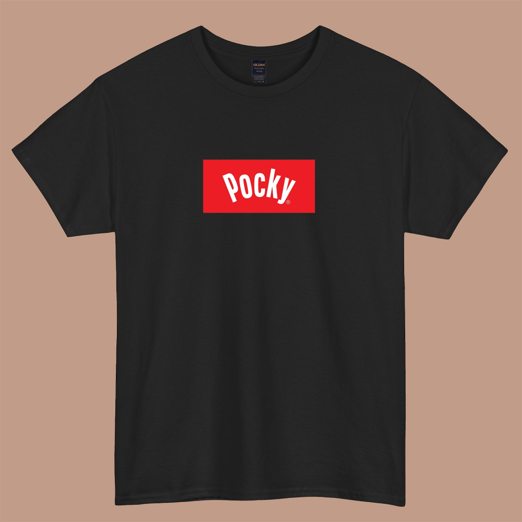 pocky logo short sleeve t shirt S-3XL-P