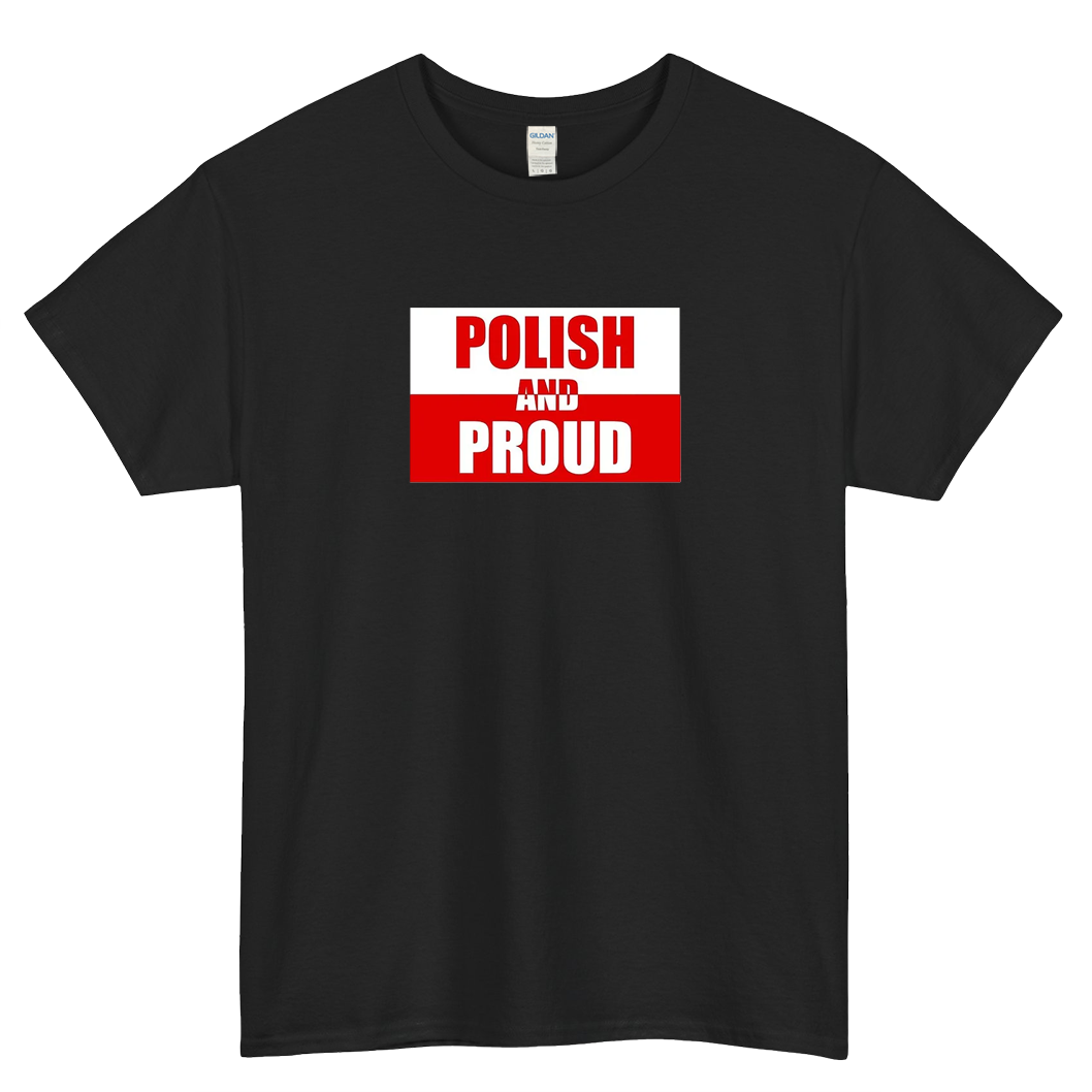 Polish And Proud logo SHORT SLEEVE T SHORT S-3XL - P