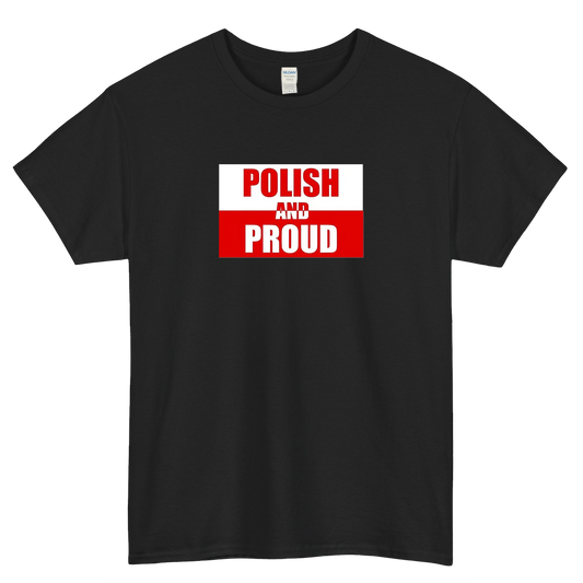 Polish And Proud logo SHORT SLEEVE T SHORT S-3XL - P