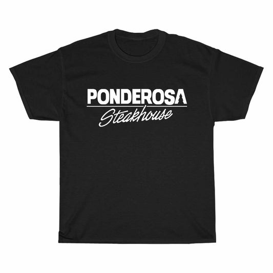 Ponderosa Steakhouse logo Men's Unisex T Shirt Size S to 3XL
