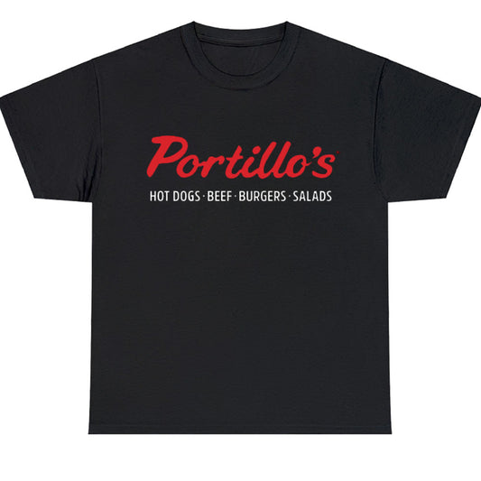 Portillo'S Beef Burger Salads Logo Men's Unisex T Shirt Size S to 3XL