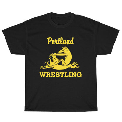 Portland Wrestling Logo Unisex Men's T Shirt Size S to 3XL