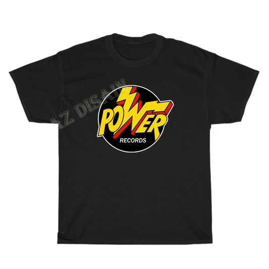 Power Records Logo Men's Unisex T Shirt Size S to 3XL