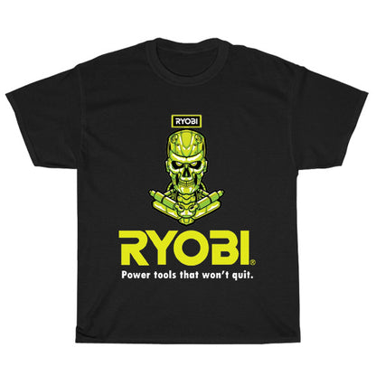 Power Tools Ryobi logo Men's Unisex T Shirt Size S to 3XL