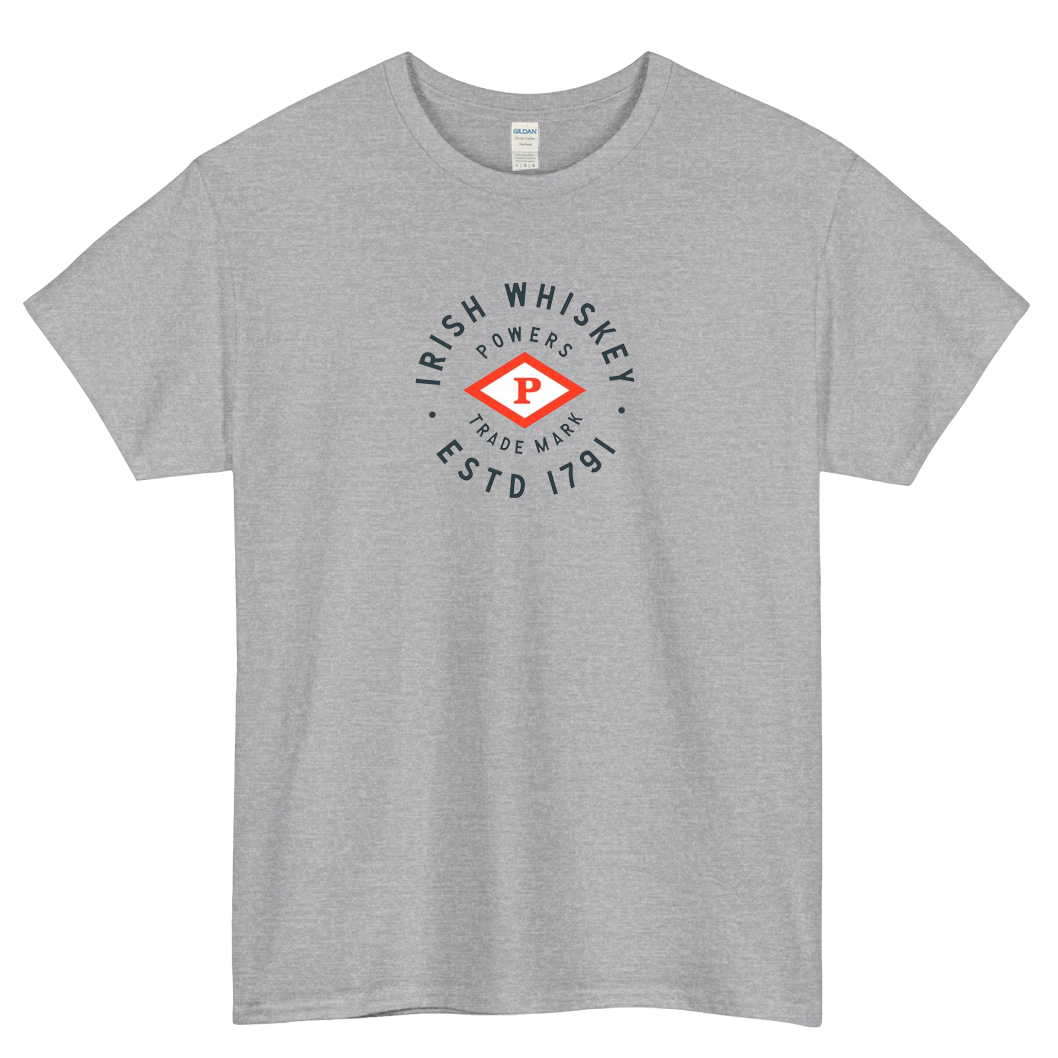 Powers Irish Whiskey Logo SHORT SLEEVE T SHIRT -P