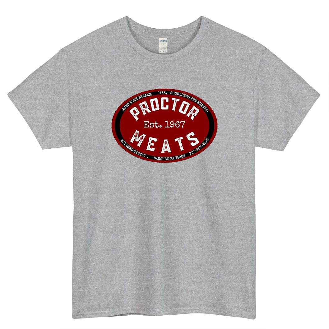 Proctor Meats Logo Mens Unisex Short Sleeve T-Shirt Size S-3XL - P