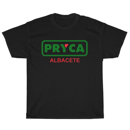 Pryca Logo Mens Unisex Short Sleeve Black T-Shirt Size S-3XL