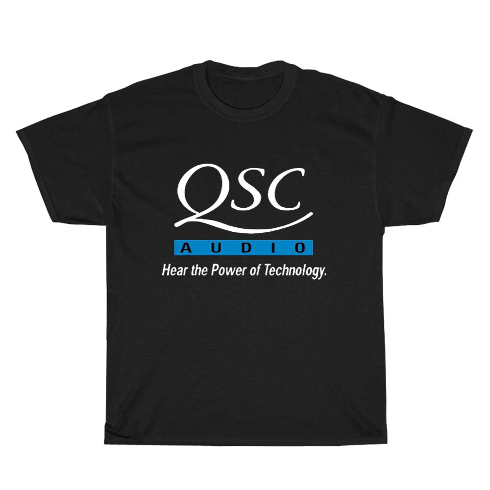 QSC AUDIO LOGO Men's Unisex T Shirt Size S to 3XL