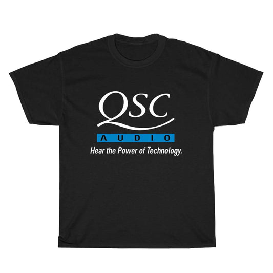 QSC AUDIO LOGO Men's Unisex T Shirt Size S to 3XL