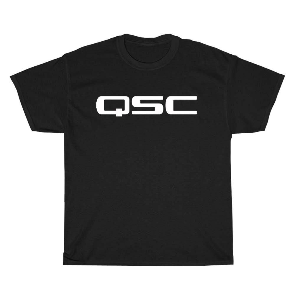 QSC White Subwoofe Logo Men's Unisex T Shirt Size S to 3XL