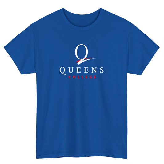 QUEENS COLLEGE Logo short sleeve t shirt S-3XL - P