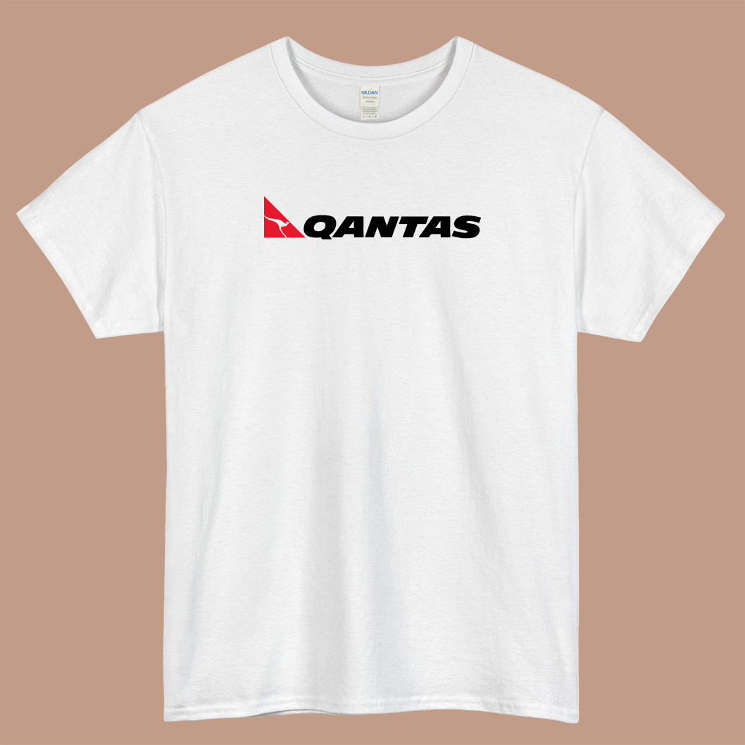 Qantas Logo Mens Unisex Short Sleeve T-Shirt Size S-3XL - P