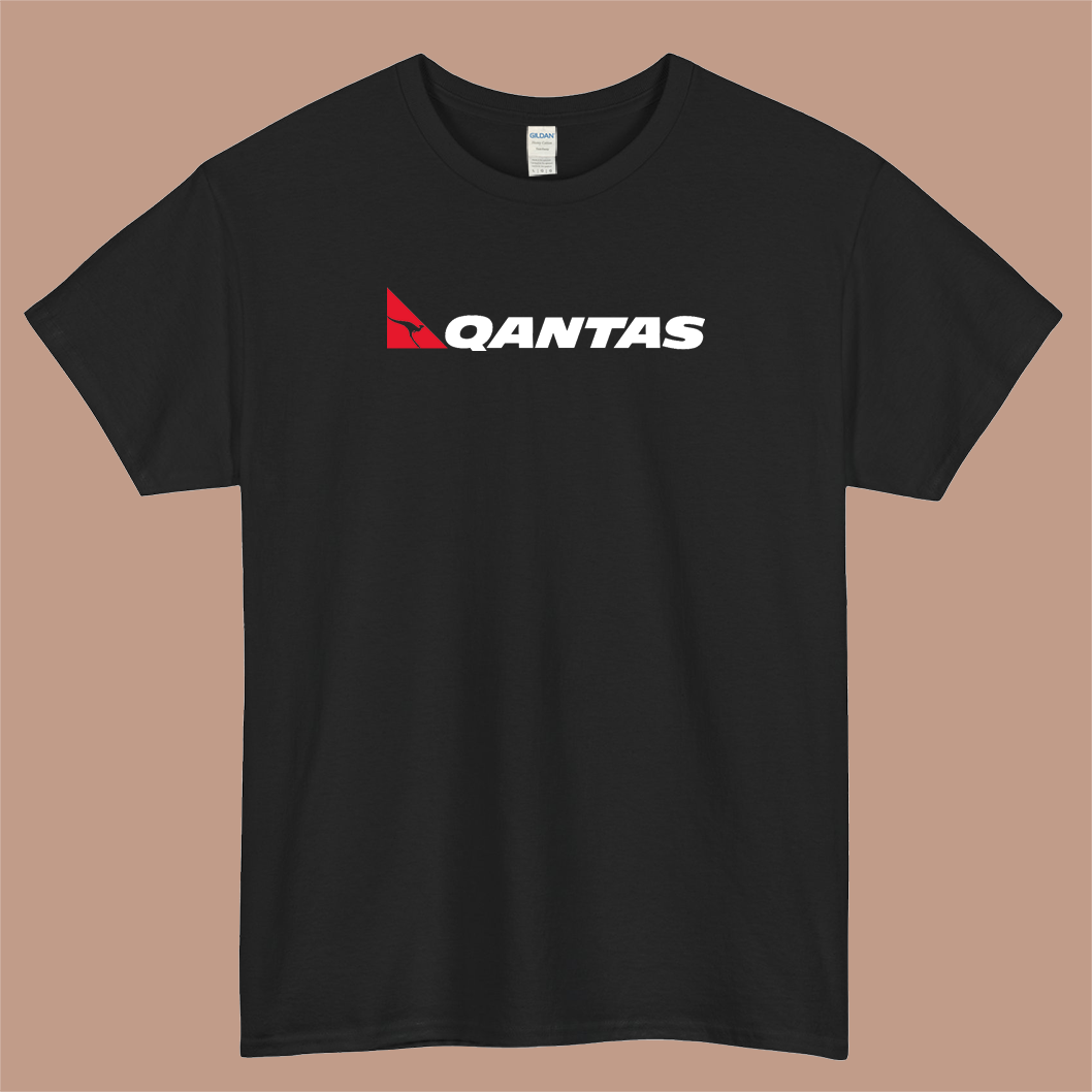 Qantas Logo Mens Unisex Short Sleeve T-Shirt Size S-3XL - P