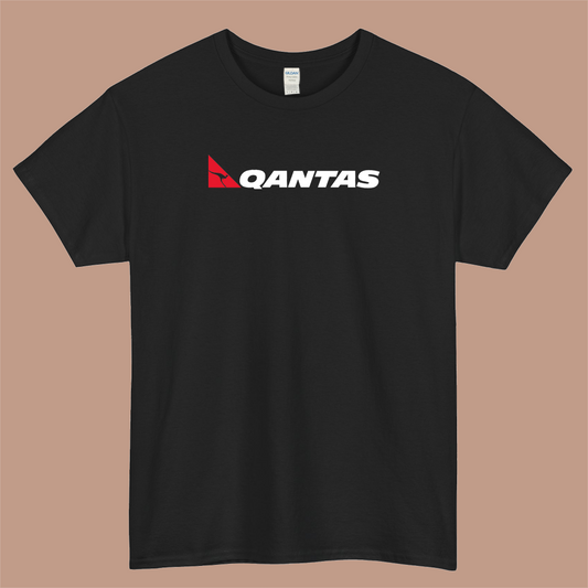 Qantas Logo Mens Unisex Short Sleeve T-Shirt Size S-3XL - P