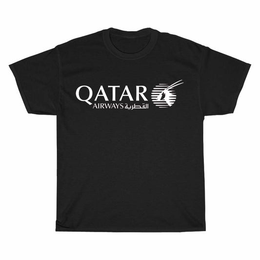 Qatar Airways Airlines logo Men's Unisex T Shirt Size S to 3XL
