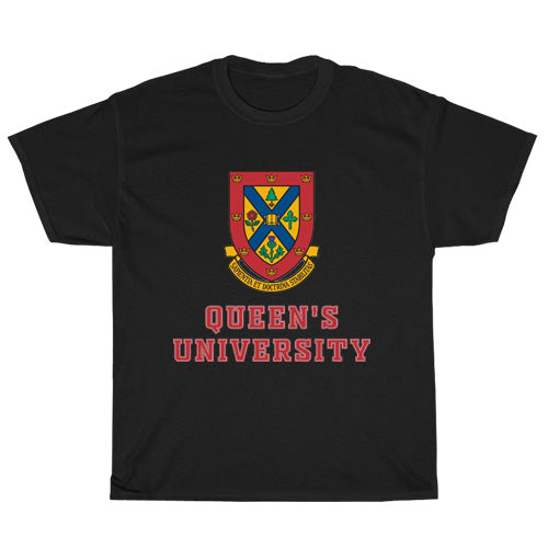 Queens university belfast white Active logo Unisex Men's T Shirt Size S to 3XL