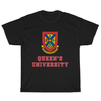 Queens university belfast white Active logo Unisex Men's T Shirt Size S to 3XL