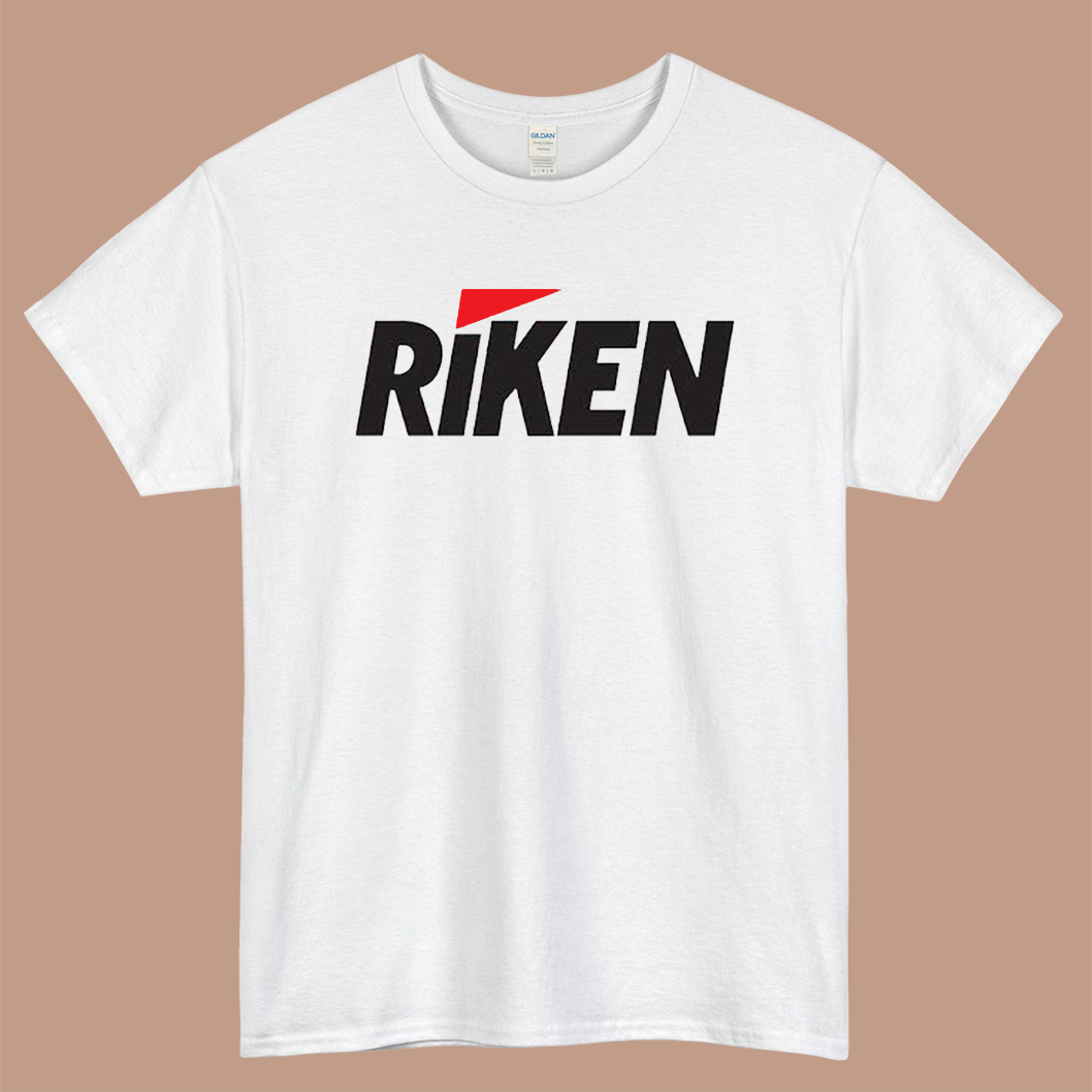 RIKEN Tyres Logo Mens Unisex Short Sleeve White T-Shirt Size S-3XL