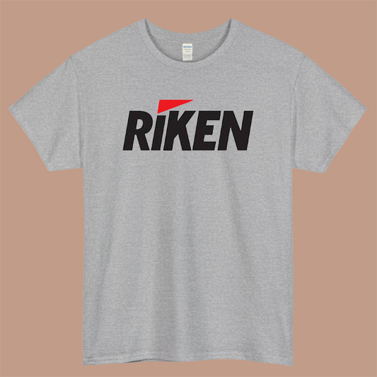 RIKEN Tyres Logo Mens Unisex Short Sleeve Gray T-Shirt Size S-3XL