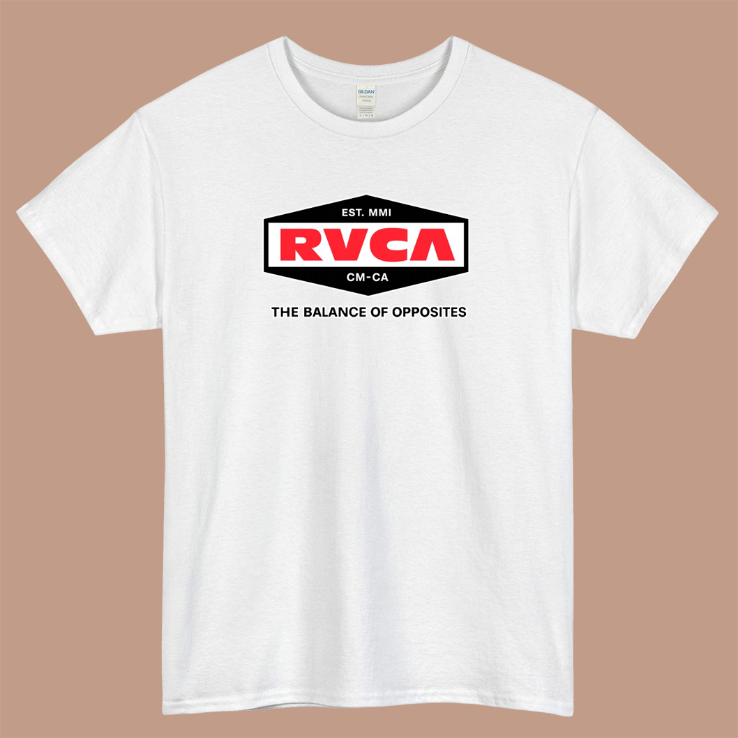RVCA Est MMI Logo Mens Unisex Short Sleeve T-Shirt Size S-3XL - P