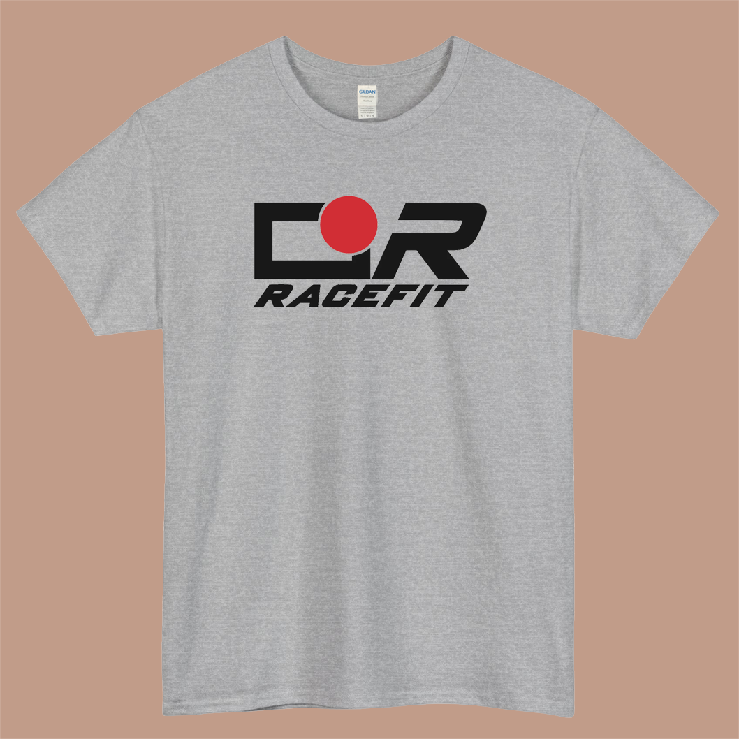 Racefit JW Moto Logo Mens Unisex Short Sleeve Gray T-Shirt Size S-3XL