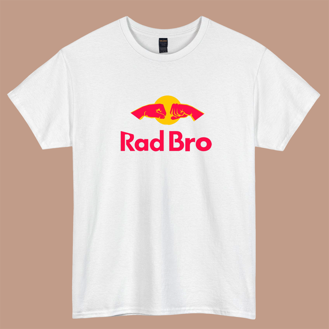 Rad Bro Energy Drink Logo  short sleeve t shirt S-5XL - P