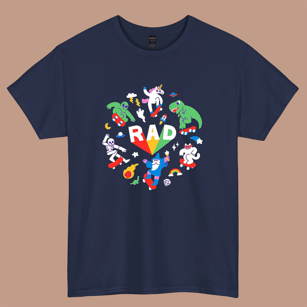 Rad Pals Photographic logo short SLEEVE T SHIRT -P