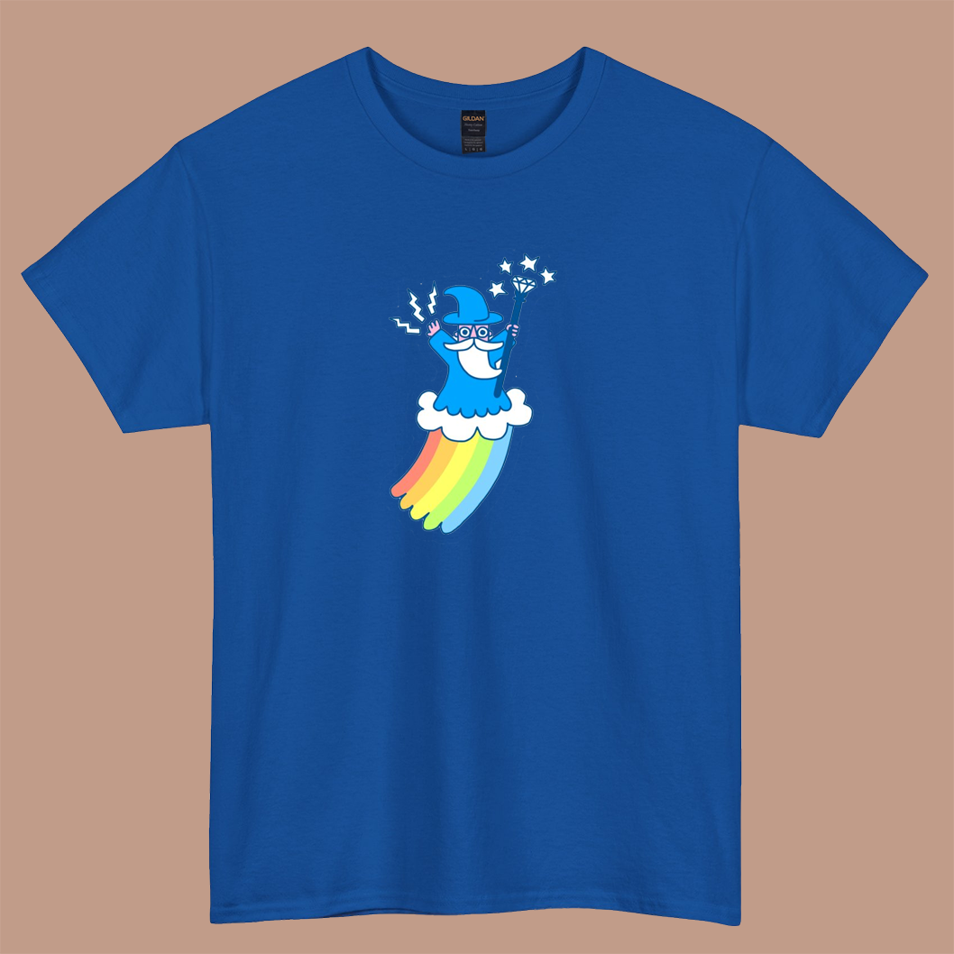 Rainbow Wizard  logo short SLEEVE T SHIRT -P