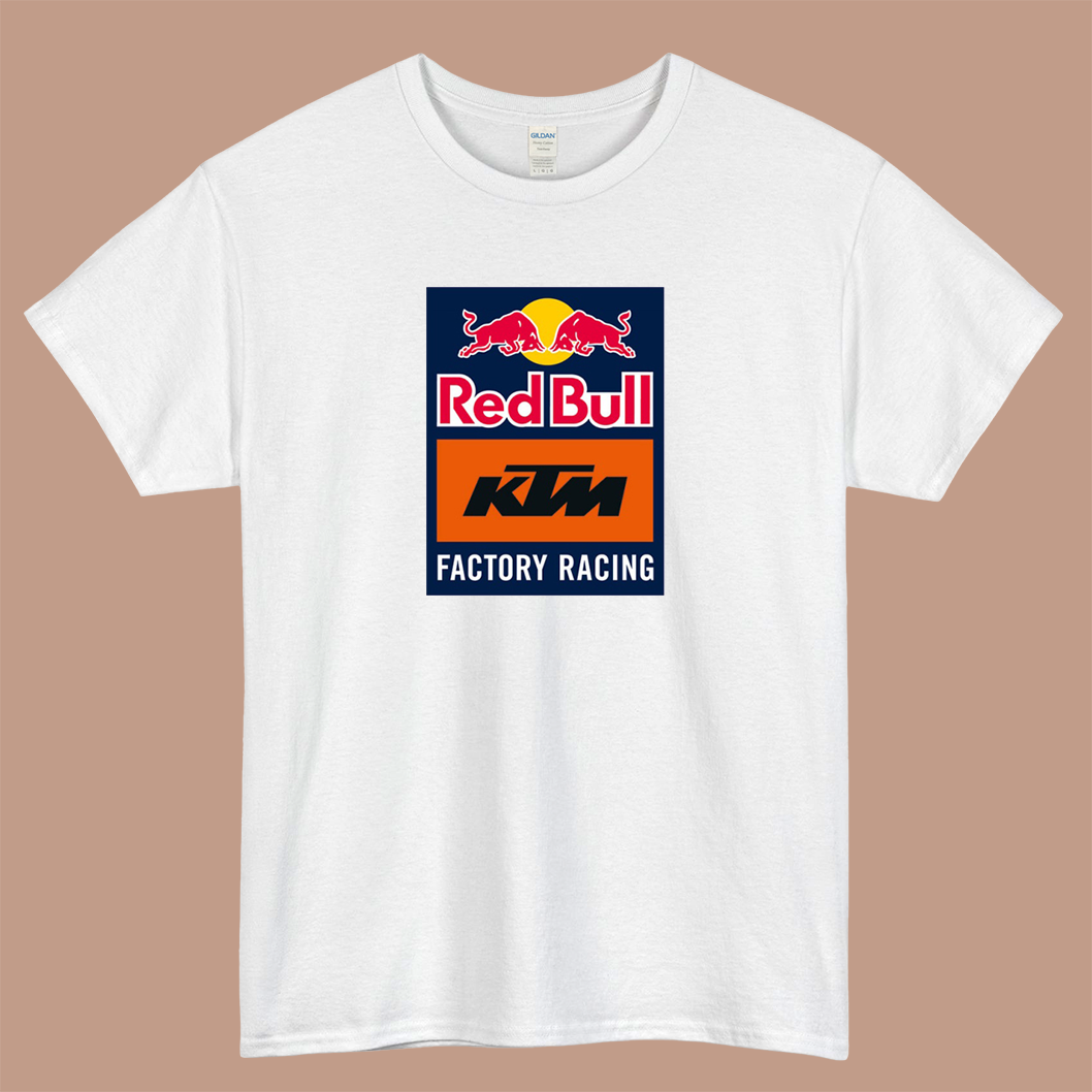 Red Bull KTM Factory Racing Logo Mens Unisex Short Sleeve T-Shirt Size S-3XL