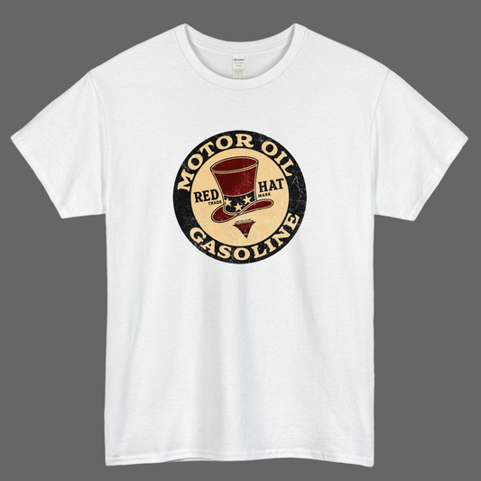 Red Hat Gasoline Logo short sleeve t shirt S-3X - P