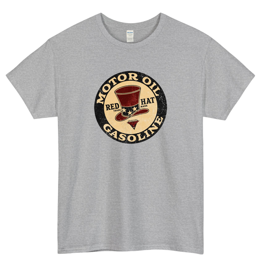 Red Hat Gasoline Logo short sleeve t shirt S-3X - P