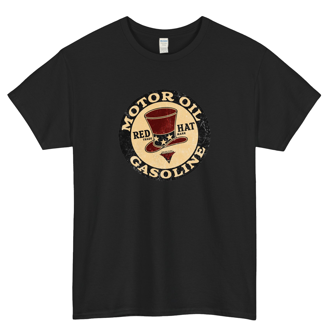 Red Hat Gasoline logo short sleeve t shirt S-3X - P