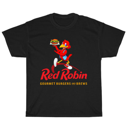 Red Robin Logo Men's Unisex T Shirt Size S to 3XL