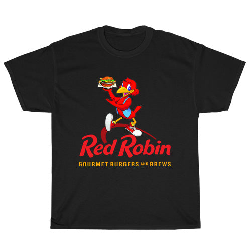 Red Robin Logo Men's Unisex T Shirt Size S to 3XL