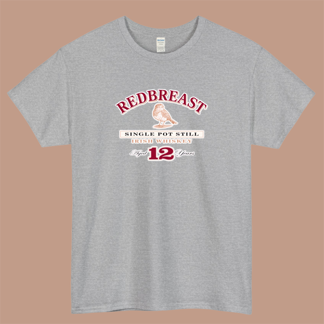 Redbreast Irish Whisky Logo Mens Unisex Short Sleeve T-Shirt Size S-3XL - P