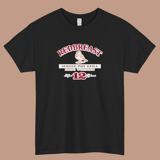 Redbreast Irish Whisky Logo Mens Unisex Short Sleeve T-Shirt Size S-3XL - P