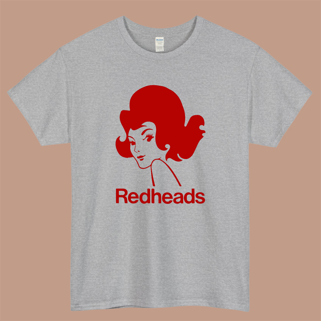 Redhead Matches Logo Mens Unisex Short Sleeve Gray T-Shirt Size S-3XL