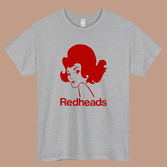 Redhead Matches Logo Mens Unisex Short Sleeve Gray T-Shirt Size S-3XL